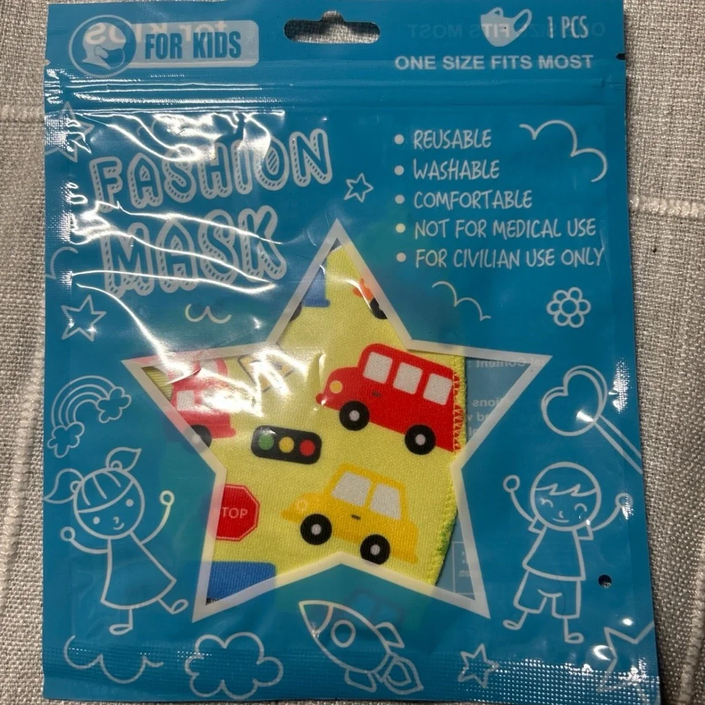 Fashion Kids Face Mask Reusable & Washable